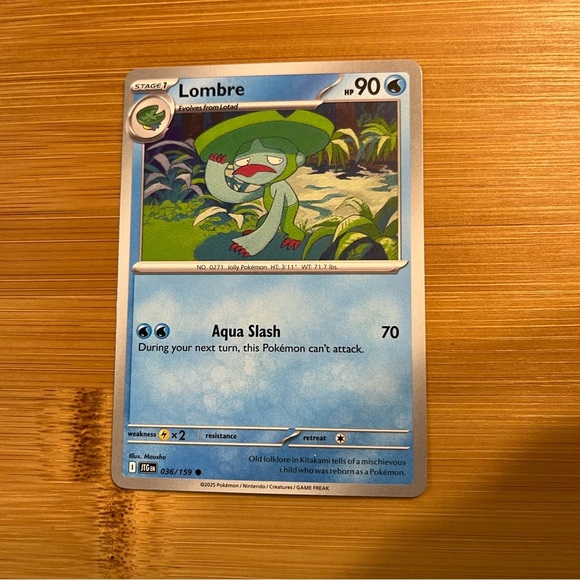 Lombre Pokémon Card - Picture 3 of 9